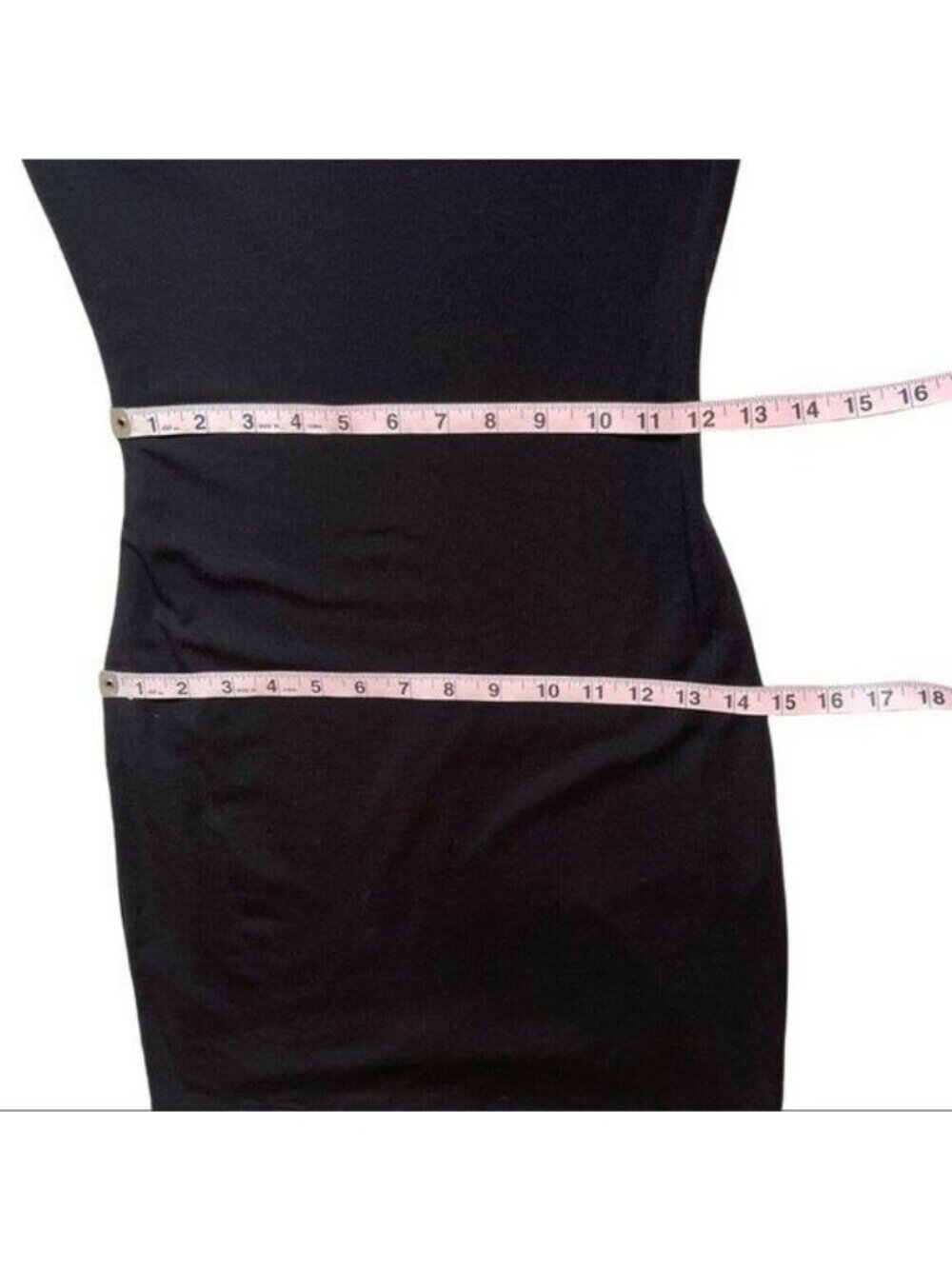 Abi Ferrin ROSALIE Women's Bodycon Black Dress Bell Sleeves Boho Trim Size XS - Picture 12 of 12